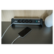 Удлинитель с USB зарядкой 1.8 метра 4 розетки Brennenstuhl Alu-Office-Line черный 1391040410 фото 5